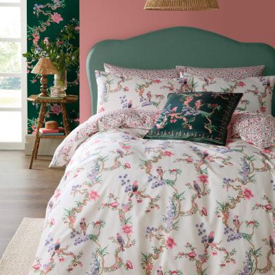 The Range Birds of a Feather Duvet Cover Set - Blush / Superking