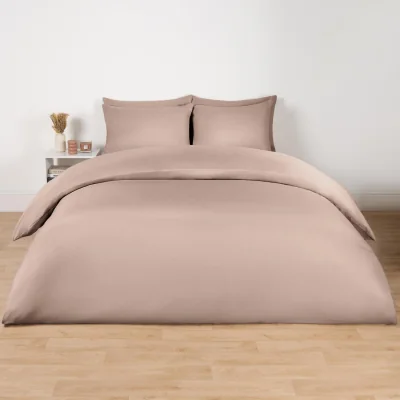 The Range OHS Plain Duvet Cover Set - Natural