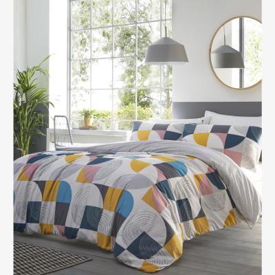 The Range Ari Multi Geomectric Duvet Cover Set - White