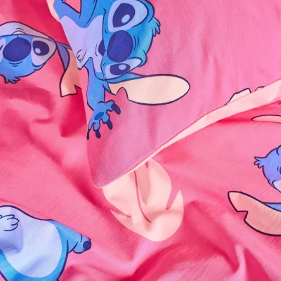 The Range OHS Stitch Printed Duvet Cover Set - Pink