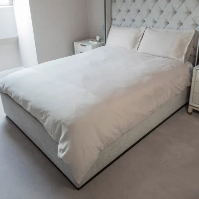 The Range Voltico Dotted Jacquard Panel Duvet Cover Set - Beige / King