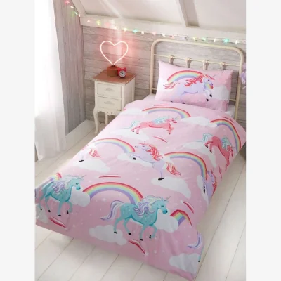 The Range Rapport My Little Unicorn Duvet Cover Set - Pink/Purple/Blue