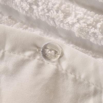 The Range Tufted Stripes Duvet Cover Set - White