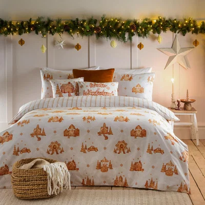 The Range Gretel Brushed Cotton Duvet Cover Set - Cloud Dust