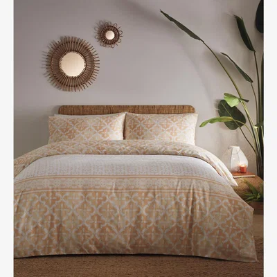 The Range Medina Duvet Cover Set - Orange / Double
