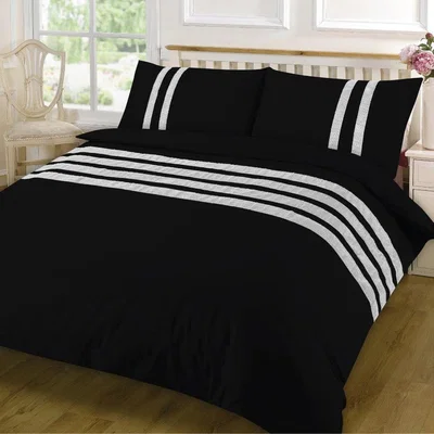The Range Lace Dia Duvet Cover Set Bedding - Black / Super King