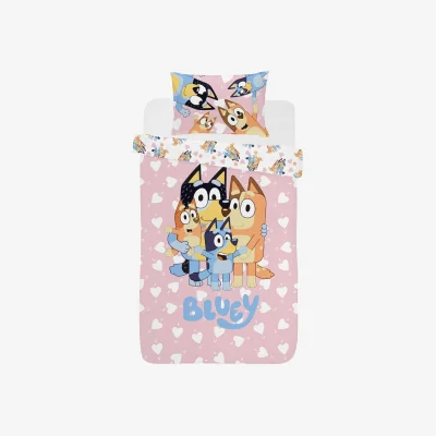 The Range Bluey I Love U Single Duvet Cover Set - Multicoloured