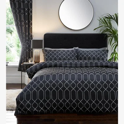 The Range Meyer Duvet Cover Set - Black / Double