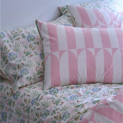 The Range Martex Waverly Tile Duvet Cover Set - Light Pink / Single