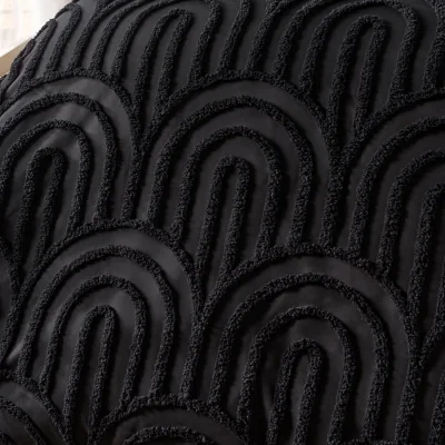 The Range OHS Tufted Arches Duvet Cover Set - Black / 0.83kg