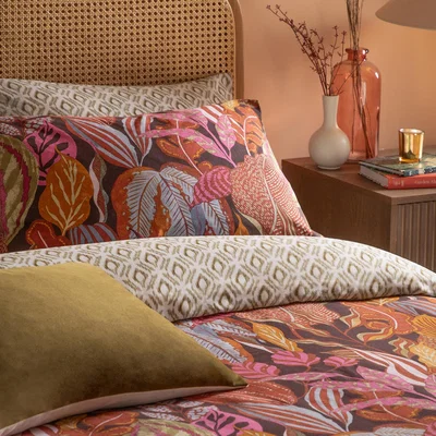 The Range Utopia Printed Reversible Duvet Cover Set Super King - Multicolour