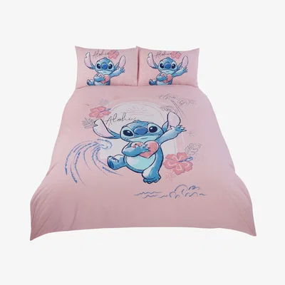 The Range Lilo & Stitch Aloha Duvet Cover Set - Dusty Pink / Single