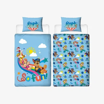 The Range Paw Patrol Cool Reversible Duvet Cover Set - Blue