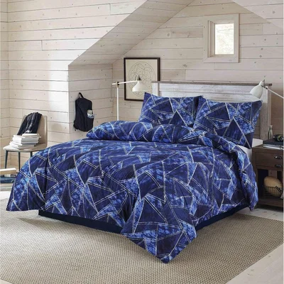 The Range Scott Duvet Cover Set - Blue / King