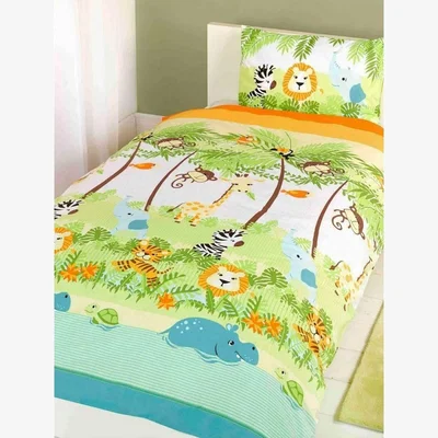 The Range Rapport Home Jungle Boogie Duvet Cover Set - Green/Blue/Orange