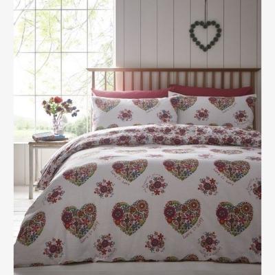The Range Lovejoy Hearts Floral Duvet Cover Set - Pink