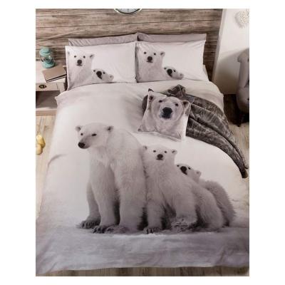 The Range Polar Bear Duvet Cover Set - AG1377 - White/Grey/Black