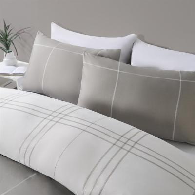 The Range Square Check Duvet Cover Set - Grey