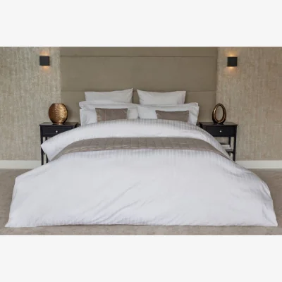 The Range Belledorm Hotel Tribeca Duvet Cover Set - White / Human Size