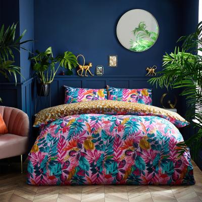 The Range Psychedelic Jungle Tropical Duvet Cover Set - Pink / King