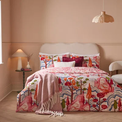 The Range Terra Nova Printed Reversible Duvet Cover Set King - Multicolour