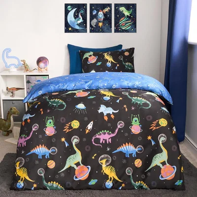 The Range Spice Dino Duvet Cover Set - Navy / Junior