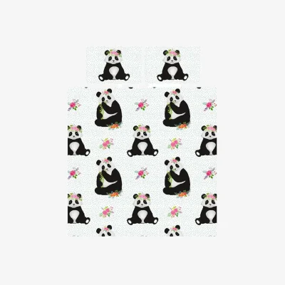 The Range Panda Duvet Cover Set - Black/White