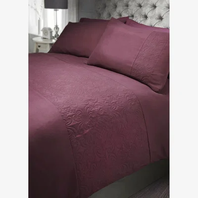 The Range Floral Pinsonic Duvet Cover  Pillowcase Set - Burgundy / Double