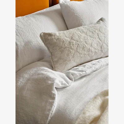 Soho Home Luna Linen Duvet Cover White, Emperor