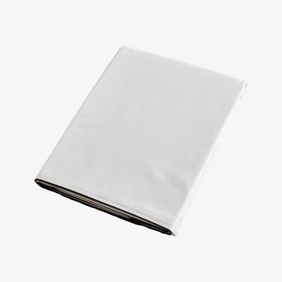 Wolf & Badger White / Blue Island King Duvet Cover - White With Navy Trim | Uk King | London & Avalon