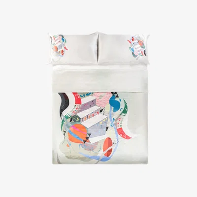 Wolf & Badger Abstract Silk Duvet Cover Gelso Milano