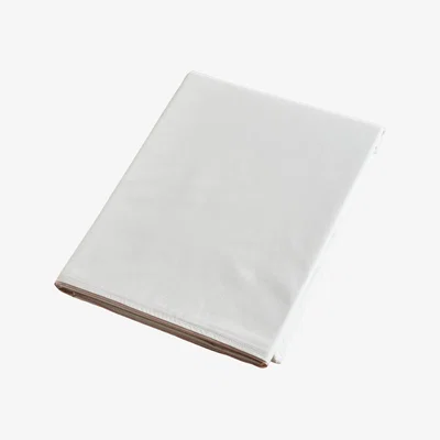 Wolf & Badger White / Silver Island Super King Duvet Cover - White With Silver Trim | Uk Super King | London & Avalon