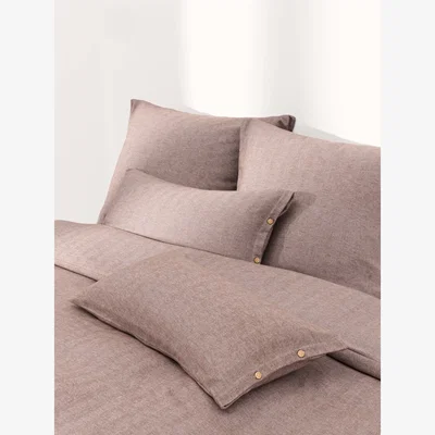 Westwing Flannel Duvet Cover Wanda with Herringbone Pattern