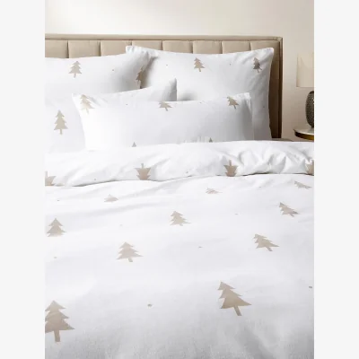 Westwing Flannel Christmas Duvet Cover X-mas Tree