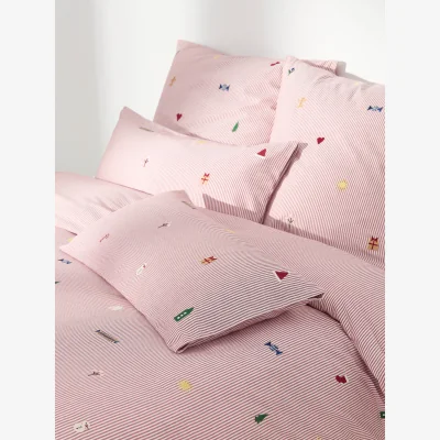 Westwing Cotton Percale Christmas Duvet Cover Anella