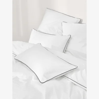 Westwing Cotton Percale Duvet Cover Daria with Piping