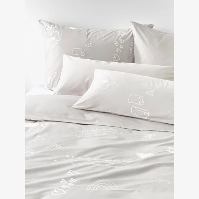 Westwing Westwing Crosby Studios, Cotton Duvet Cover Jouy with Embroidered Pattern