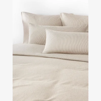 Westwing Flannel Duvet Cover Javon with Fine Stripes