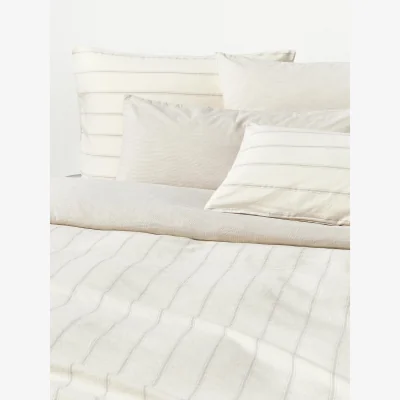Westwing Washed Cotton Duvet Cover Caspian with Stripes