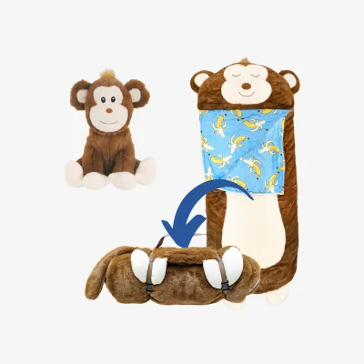 The Range 3-In-1 Kids Sleeping Bag With Pillow - Blue