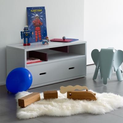 Cuckooland Mathy by Bols Kids Sideboard in Madaket Design - Mathy Very Light Pink