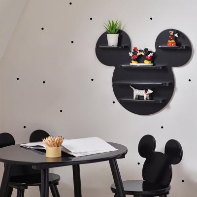 Dunelm Mickey Mouse Black Wall Shelves Black