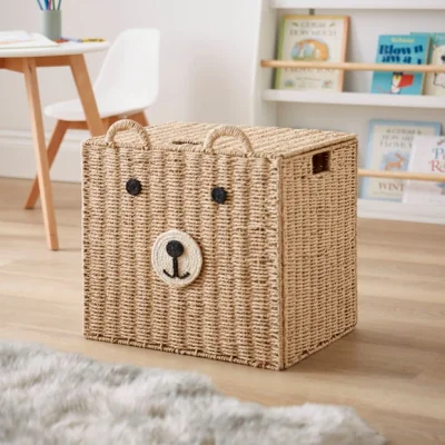 Dunelm Bear Large Square Storage Box