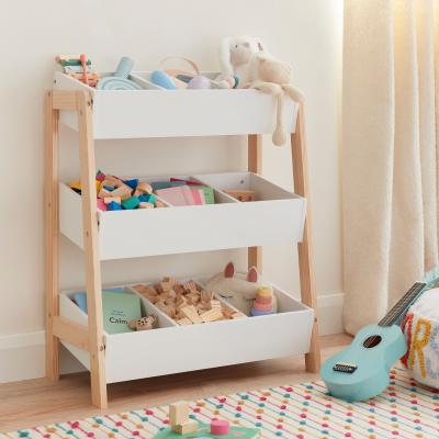 Dunelm Kids Wooden Toy Storage Organiser White
