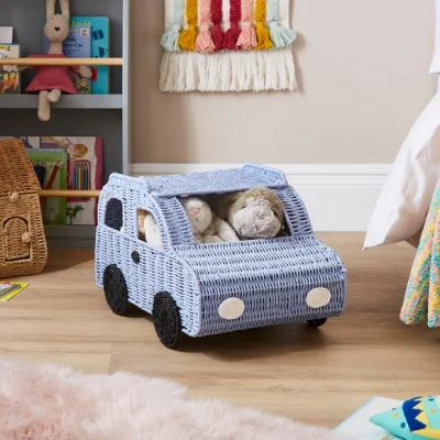 Dunelm Blue Car Storage Basket