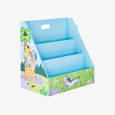 The Range Kids Wooden Toddler Sunny Safari Bookcase - Blue