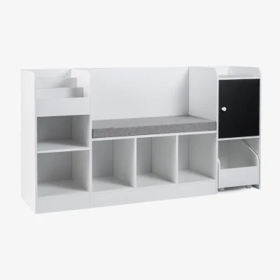 The Range Kids Bookcase and Bookshelf with Reading Nook - White