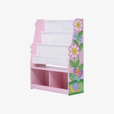 The Range Kids Wooden Bookcase Rack Display - Pink