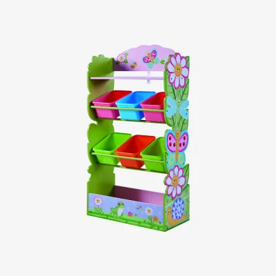 The Range Kids Wooden Toy Storage Cubby Organiser Magic Garden - Green