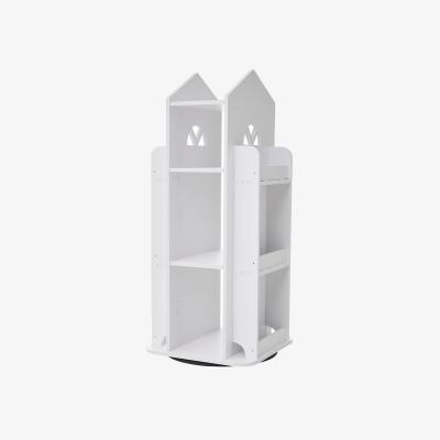 The Range Four Tier Rotating Castle Bookshelf for Kids - White